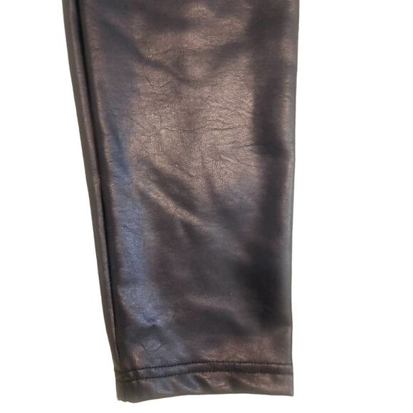 Ci Sono vegan leather stretch black leggings pull on size medium - Picture 6 of 7